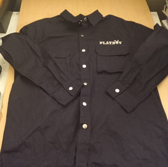 Pacsun Playboy Embroidered Button Up Jacket - Picture 2 of 6
